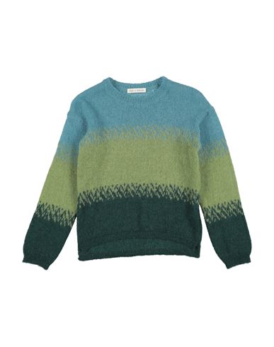 Zhoe & Tobiah Toddler Boy Sweater Deep Teal Size 5 Alpaca Wool, Polyamide, Virgin Wool In Green