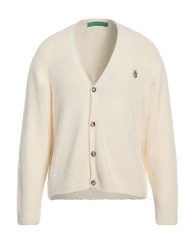 Garment Workshop Man Cardigan Cream Size Xxl Polyamide