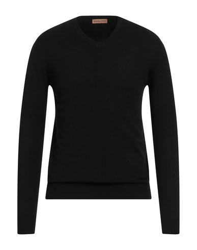 Henry Clifford Man Sweater Black Size 42 Wool, Cotton, Viscose, Polyamide, Cashmere