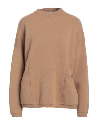 Solotre Woman Sweater Camel Size 1 Wool In Beige