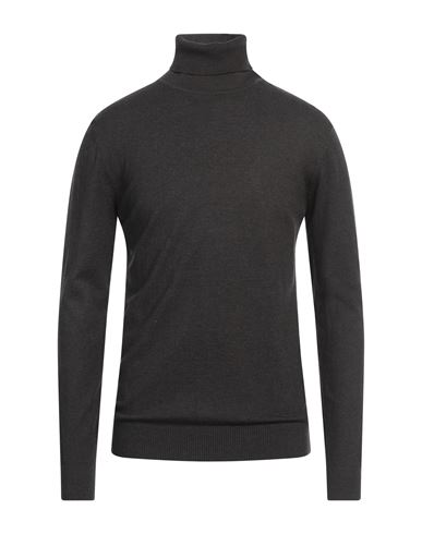 Henry Clifford Man Turtleneck Lead Size 44 Wool, Cotton, Viscose, Polyamide, Cashmere