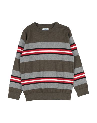 Mayoral Toddler Boy Sweater Military Green Size 7 Cotton, Polyamide, Wool In Green