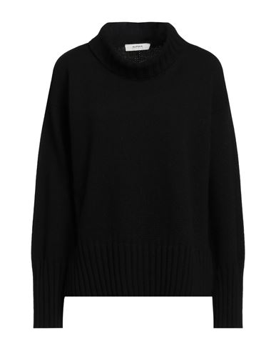 Alpha Studio Woman Turtleneck Black Size 10 Wool, Viscose, Polyamide, Cashmere