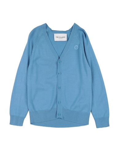 Trussardi Junior Toddler Boy Cardigan Pastel Blue Size 6 Merino Wool, Acrylic