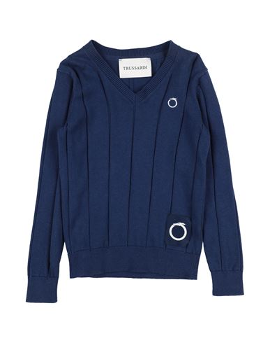 Trussardi Junior Toddler Boy Sweater Navy Size 6 Viscose, Nylon In Navy