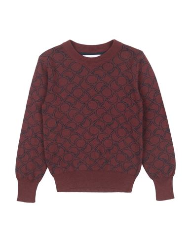 Trussardi Junior Toddler Boy Sweater Chocolate Brown Size 6 Acrylic, Cotton