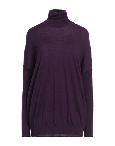 Jucca Woman Turtleneck Purple Size L Virgin Wool