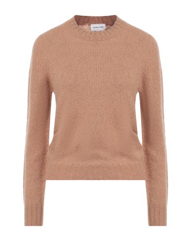 Scaglione Woman Sweater Camel Size L Merino Wool, Cashmere, Polyamide