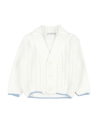 Shop Manuell & Frank Newborn Boy Cardigan White Size 3 Wool, Acrylic