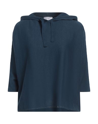 Be You By Geraldine Alasio Woman Sweater Midnight Blue Size M Cotton, Cashmere