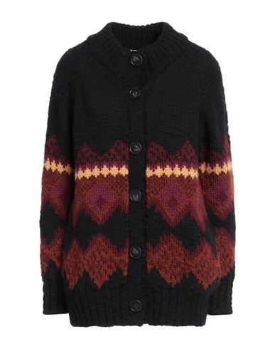 Vanessa Bruno Woman Cardigan Black Size S Merino Wool, Polyamide, Viscose