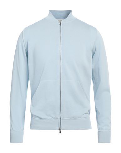 Filippo De Laurentiis Man Cardigan Sky Blue Size 42 Cotton In Blue