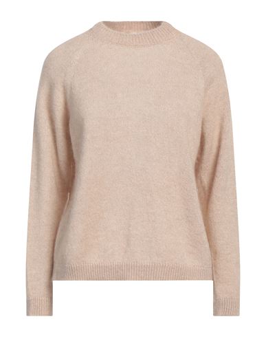 Shop Momoní Woman Sweater Beige Size M Polyamide, Alpaca Wool, Metallic Polyester
