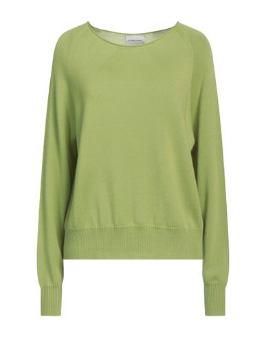 Scaglione Woman Sweater Lime Green Size M Merino Wool