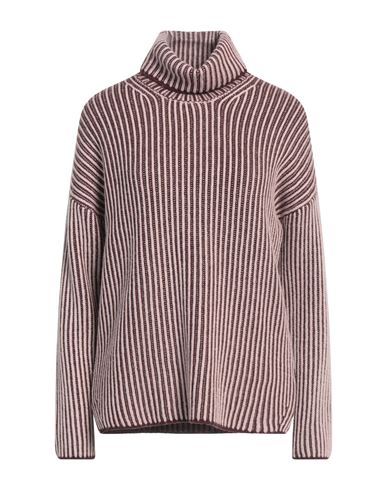 Blauer . Woman Turtleneck Burgundy Size S Polyamide, Viscose, Wool, Cashmere