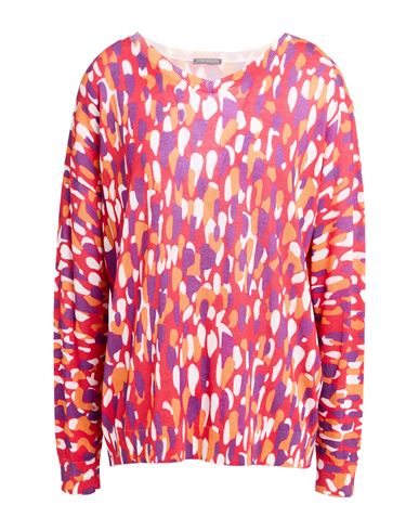 In Bed With You Woman Sweater Red Size L Cotton, Silk