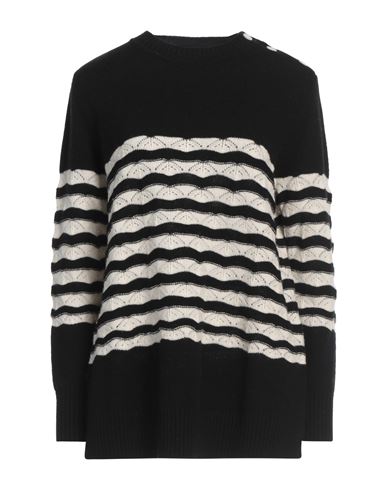 Shop Marina Sport By Marina Rinaldi Woman Sweater Black Size M Virgin Wool