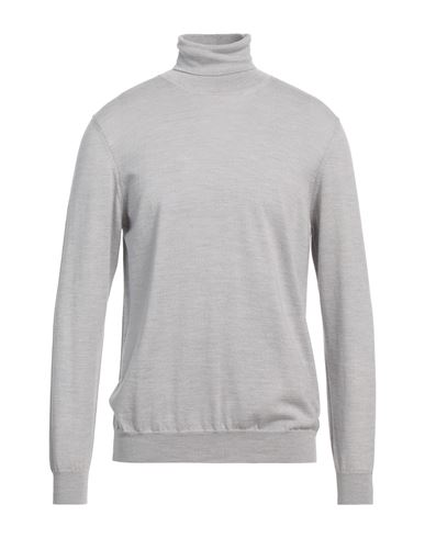 +39 Masq Man Turtleneck Light Grey Size 44 Merino Wool