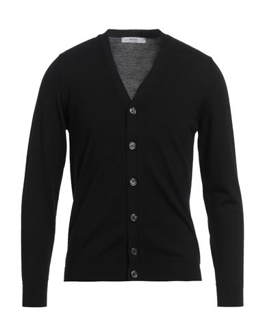 +39 Masq Man Cardigan Black Size 44 Merino Wool