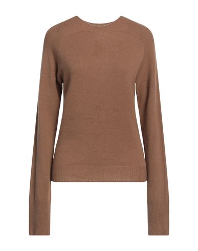 SOLOTRE SOLOTRE WOMAN SWEATER CAMEL SIZE 2 WOOL, CASHMERE 
