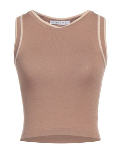 Caractere Caractère Woman Sweater Camel Size L Viscose, Polyester, Polyamide