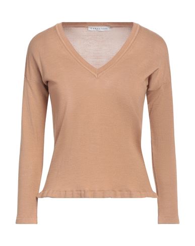 Caractere Caractère Woman Sweater Camel Size L Polyacrylic, Wool