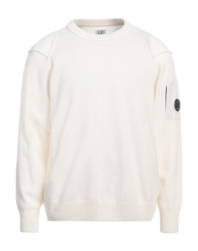 C.p. Company C. P. Company Man Sweater Cream Size Xxl Wool, Polyamide