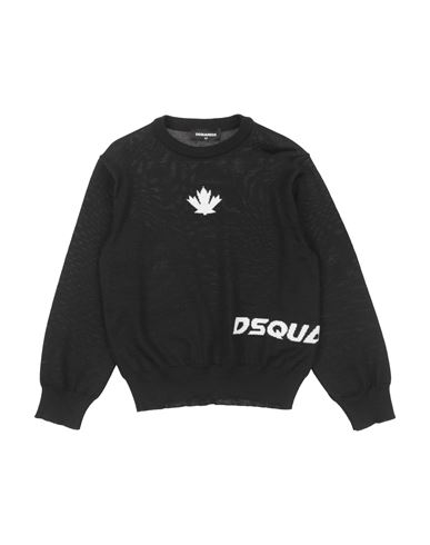 Dsquared2 Toddler Boy Sweater Black Size 6 Acrylic, Wool In Black