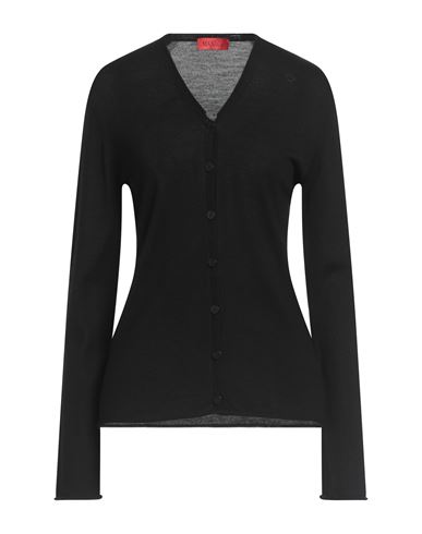 Max & Co . Woman Cardigan Black Size Xl Virgin Wool