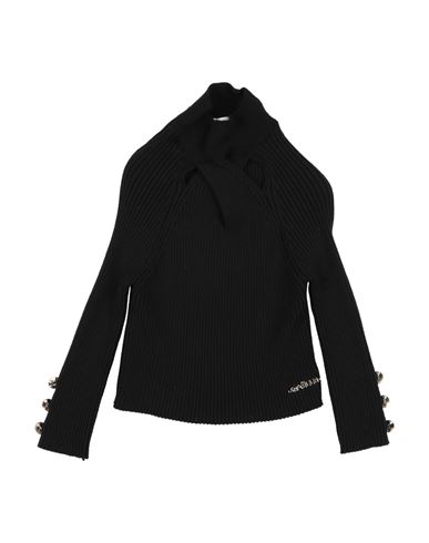 Gaelle Paris Gaëlle Paris Toddler Girl Turtleneck Black Size 4 Viscose, Polyester, Polyamide In Black