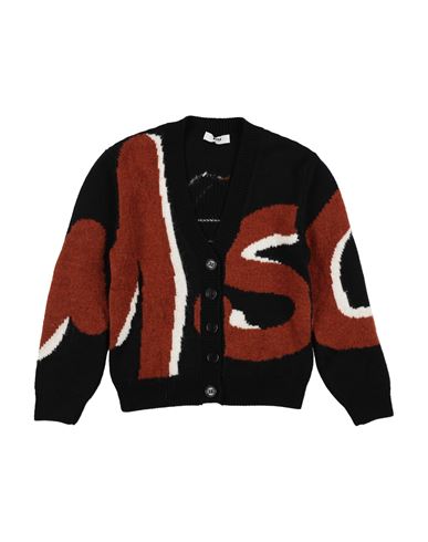 Msgm Babies'  Toddler Girl Cardigan Black Size 6 Acrylic, Wool In Brown