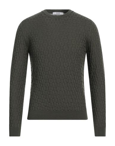 Masq Man Sweater Military Green Size 36 Merino Wool