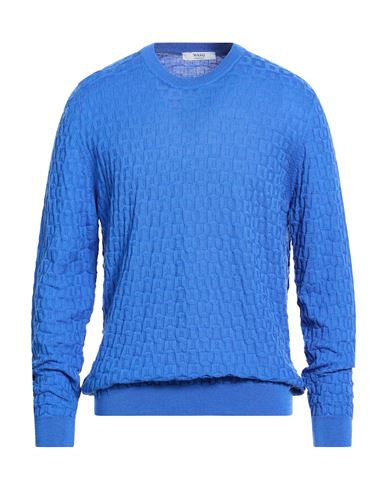 Masq Man Sweater Blue Size 46 Merino Wool