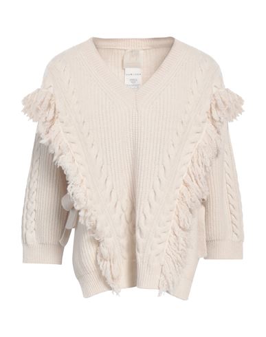 Marella Monochrome Woman Sweater Ivory Size Xl Virgin Wool