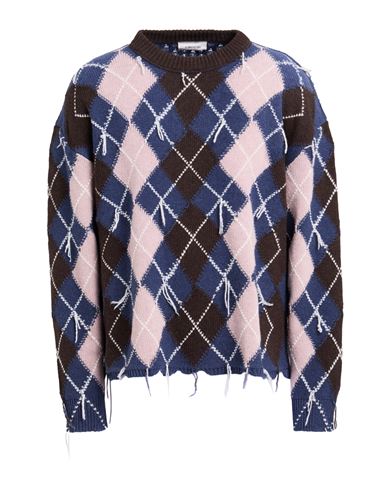 Atomofactory Man Sweater Slate Blue Size L Wool, Polyamide