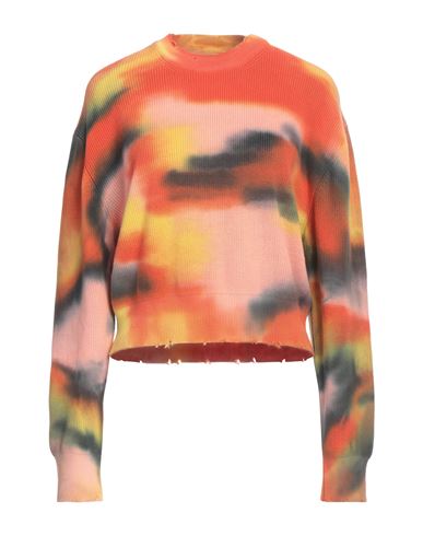 Laneus Woman Sweater Orange Size 8 Cotton