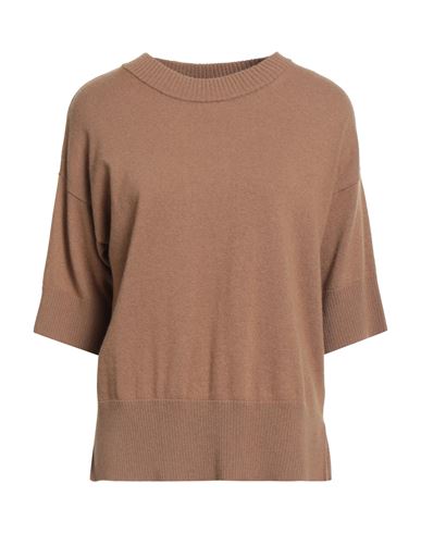 Alpha Studio Woman Sweater Camel Size 8 Wool, Viscose, Polyamide, Cashmere
