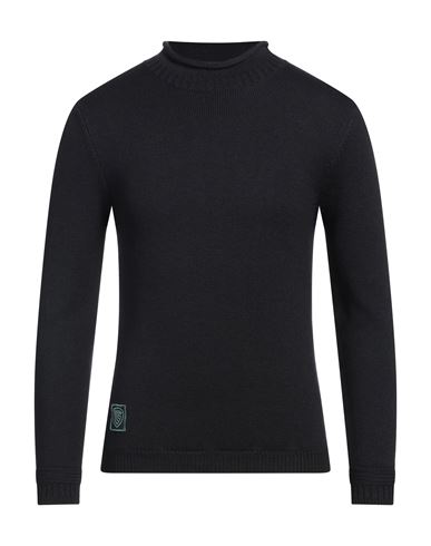 Blauer . Man Turtleneck Midnight Blue Size 3xl Wool