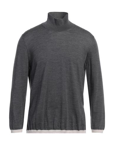 Gran Sasso Man Turtleneck Lead Size 40 Virgin Wool