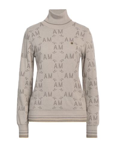 AERONAUTICA MILITARE AERONAUTICA MILITARE WOMAN TURTLENECK SAND SIZE S VISCOSE, WOOL, POLYAMIDE, CASHMERE 