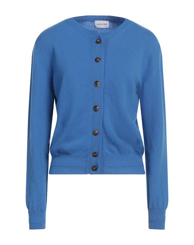 Scaglione Woman Cardigan Azure Size S Merino Wool, Cashmere