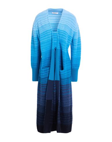 Dorothee Schumacher Woman Cardigan Azure Size 3 Wool, Mohair Wool