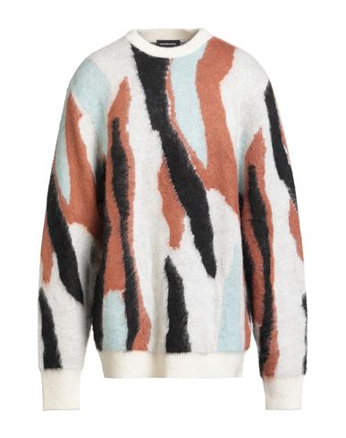 Salvatore Santoro Man Sweater Off White Size M Polyamide, Acrylic, Alpaca Wool In Multi