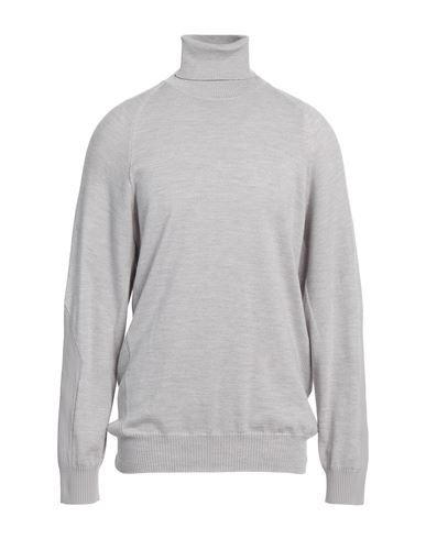 Sease Man Turtleneck Light Grey Size 3xl Virgin Wool In Gray