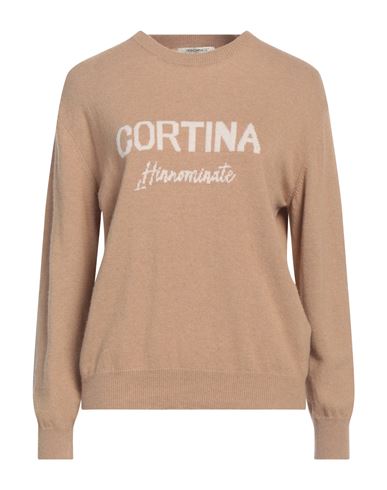 Hinnominate Woman Sweater Camel Size Xl Polyamide, Wool, Viscose, Cashmere