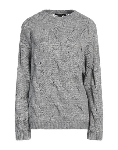 Seventy Venezia Woman Sweater Grey Size S Polyester, Wool, Acrylic In Gray