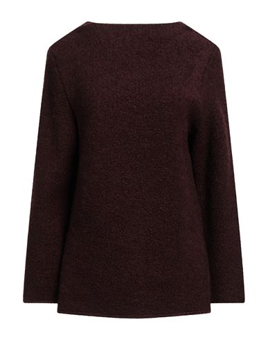 Jil Sander Woman Sweater Chocolate Brown Size 4 Wool, Polyamide In Burgundy