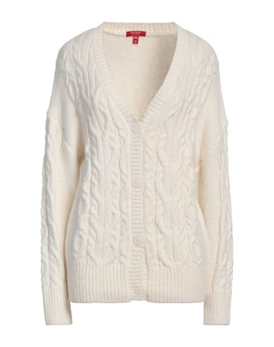 Guess Woman Cardigan White Size M Polyamide, Acrylic, Wool