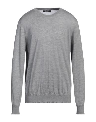 Dolce & Gabbana Man Sweater Grey Size 48 Cashmere In Gray