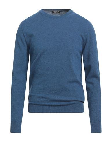 Dondup Man Sweater Blue Size 42 Merino Wool